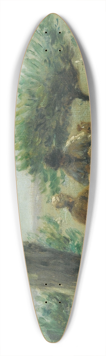 Adolphe-Flix Cals - The Garden Of TheSaint Simon Farm, Honfleur 39.3 inch art pintail longboard deck