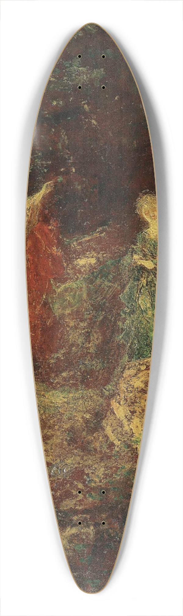 Adolphe Monticelli - Festivit le symposium 39.3 inch art pintail longboard deck