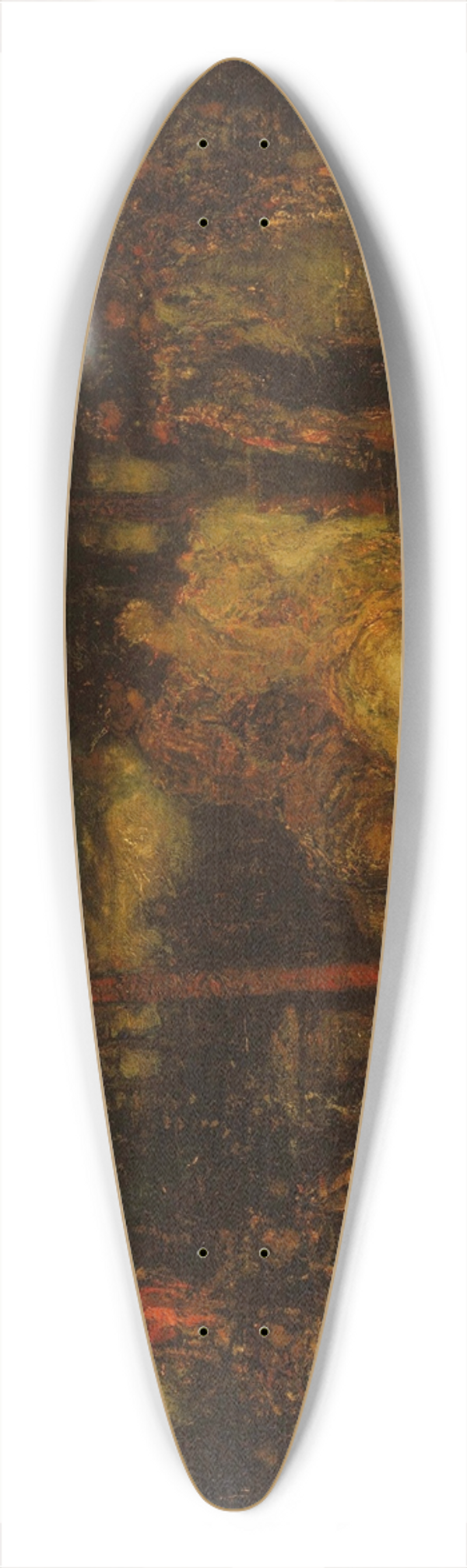 Adolphe Monticelli - Landscape with Figures 39.3 inch art pintail longboard deck