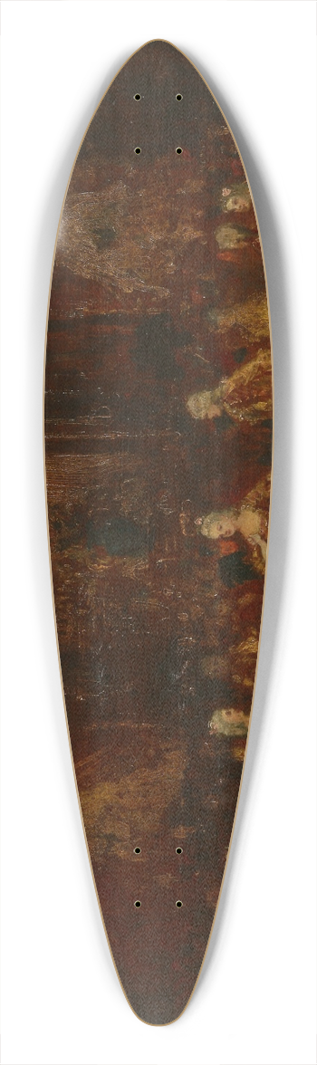 Adolphe Monticelli - Persons in Louis XV Costumes 39.3 inch art pintail longboard deck