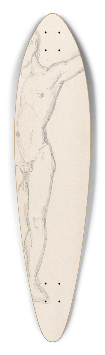 Adolph Tidemand - Gustav Vasa 39.3 inch art pintail longboard deck