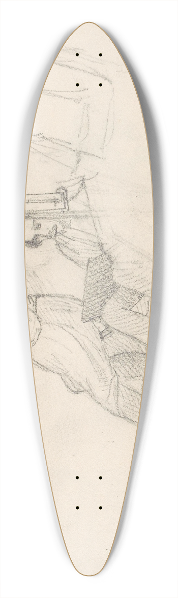 Adolph Tidemand - Kunstnerkolleger 39.3 inch art pintail longboard deck
