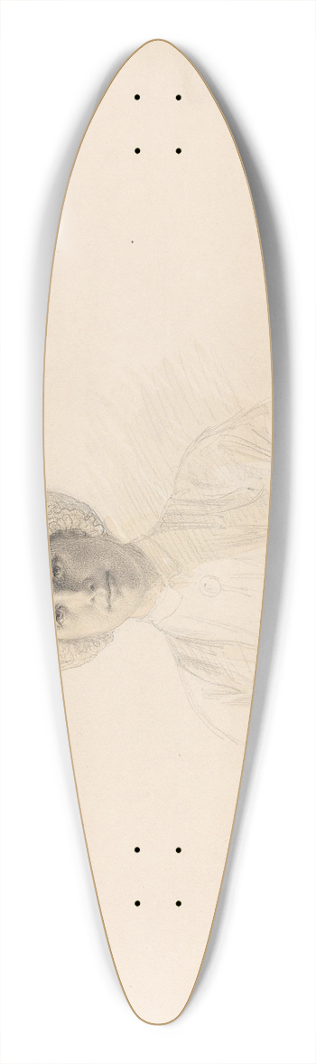 Adolph Tidemand - Kvinne, Voss 39.3 inch art pintail longboard deck