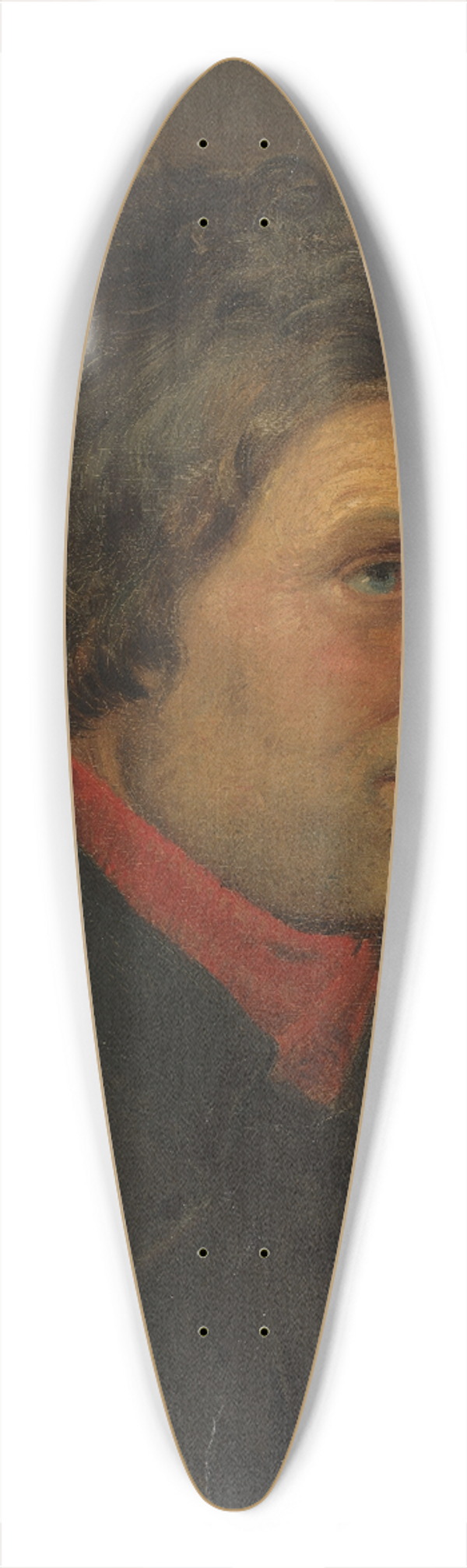 Adolph Tidemand - Portrait of the Farmer Torstein Ringheim from Voss 39.3 inch art pintail longboard deck
