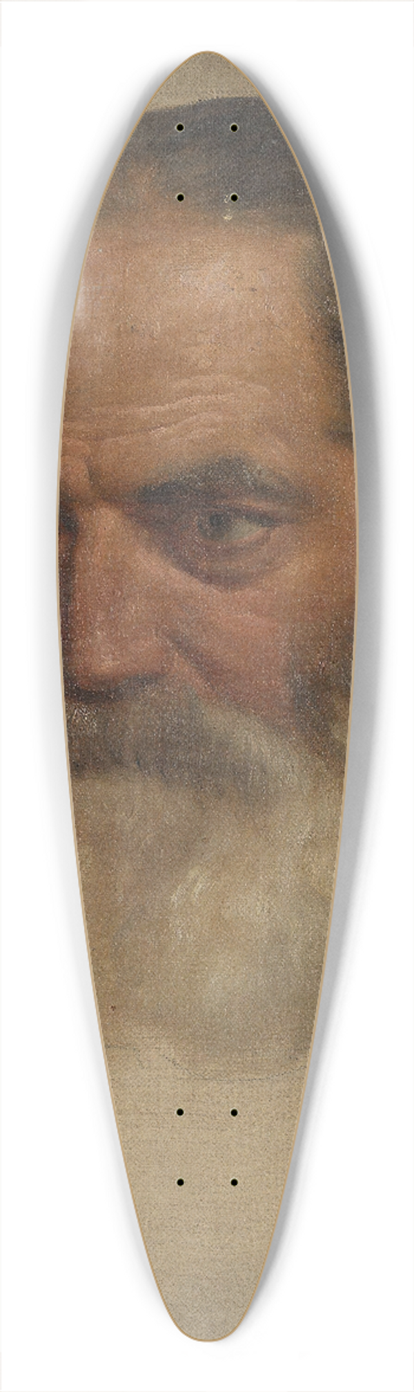 Adolph Tidemand - Portrait Study of an old Man 39.3 inch art pintail longboard deck