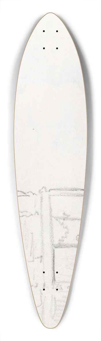 Adolph Tidemand - Skap 39.3 inch art pintail longboard deck