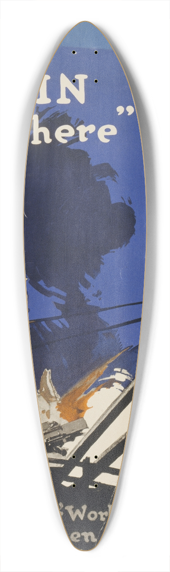 Adolph Treidler - Farm to win over there 39.3 inch art pintail longboard deck