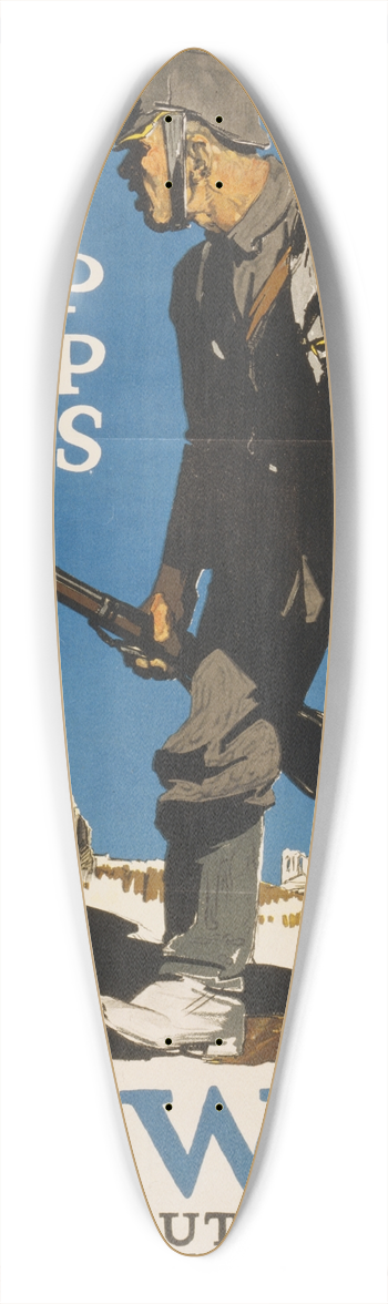 Adolph Treidler - Help stop this 39.3 inch art pintail longboard deck