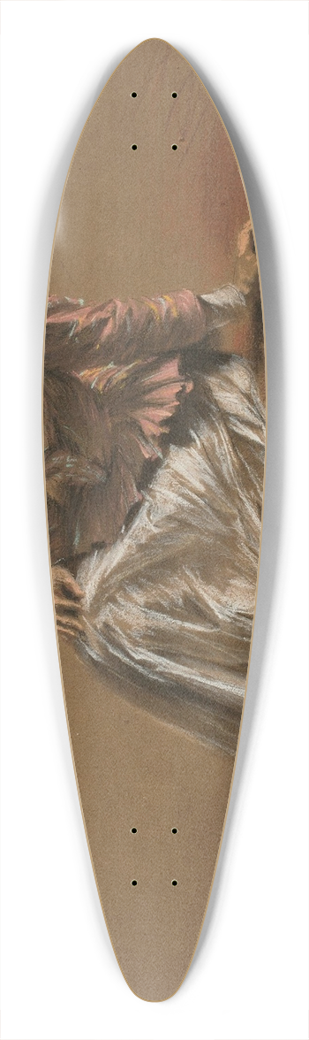 Adolph von Menzel - Emilie in a Red Blouse 39.3 inch art pintail longboard deck