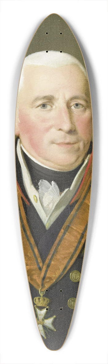 Adriaan de Lelie - Portrait of Gerrit Verdooren (1757-1824), Vice-admiral 39.3 inch art pintail longboard deck