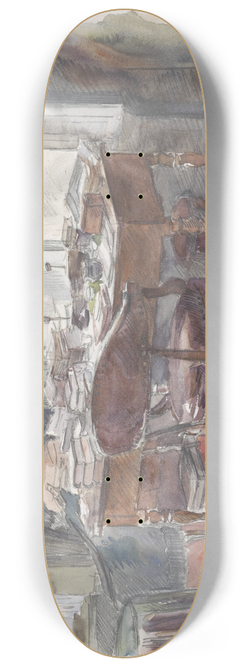 Barbara Elisabeth van Houten - Het bureau in de studeerkamer van meneer S. van Houten, in het huis aan de Riouwstraat 6, te Den Haag 8.25 inch art skate deck