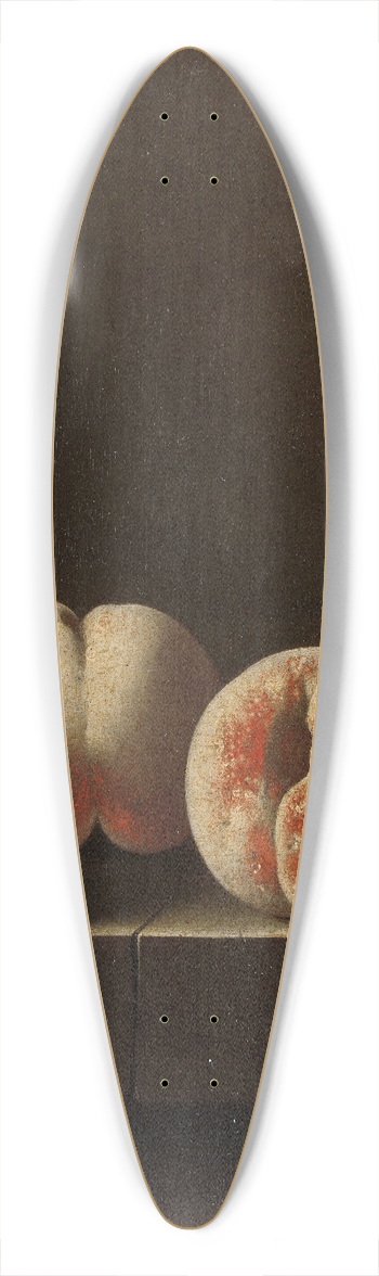 Adriaen Coorte - Three Peaches on a Stone Plinth 39.3 inch art pintail longboard deck