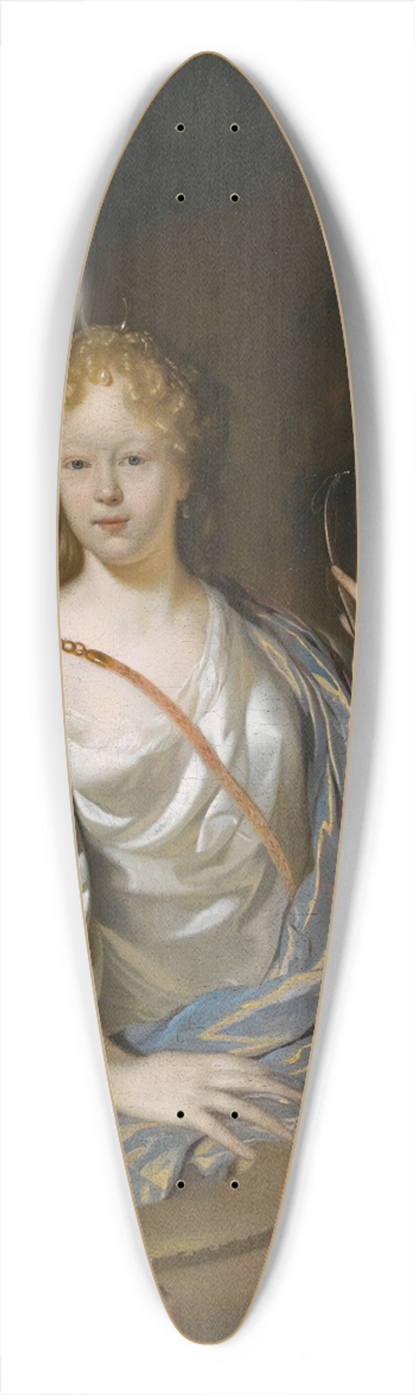 Adriaen van der Werff - Portrait Of A Lady Dressed As Diana 39.3 inch art pintail longboard deck