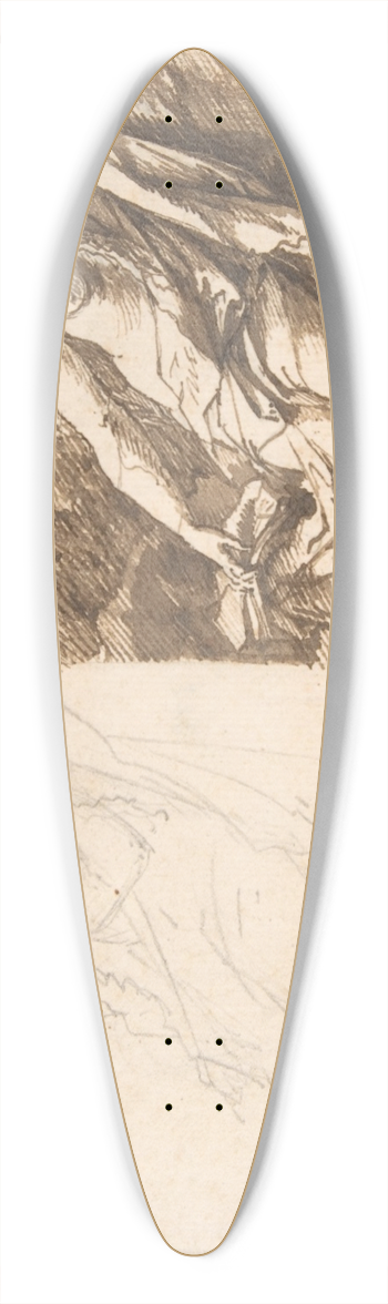 Adriaen van der Werff - The Penitent Magdalene 39.3 inch art pintail longboard deck