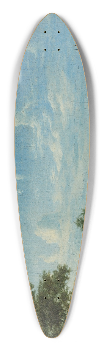 Adriaen van de Velde - A cow, sheep and goats in a meadow with a shepherd asleep 39.3 inch art pintail longboard deck