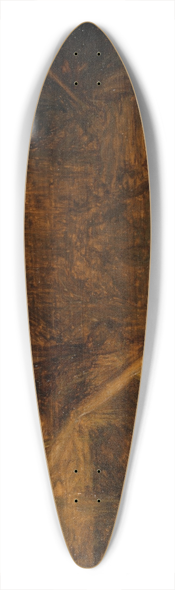 Adriaen van Ostade - Interior with a Peasant Family 39.3 inch art pintail longboard deck