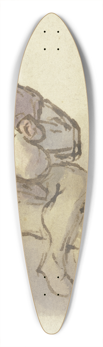 Adriaen van Ostade - Sitzender Bauer schrg nach rechts, mit Krug in der rechten Hand 39.3 inch art pintail longboard deck