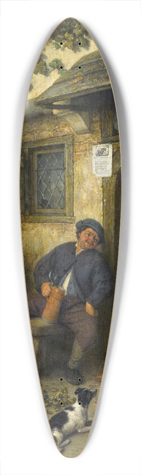 Adriaen van Ostade - The Fiddler 39.3 inch art pintail longboard deck
