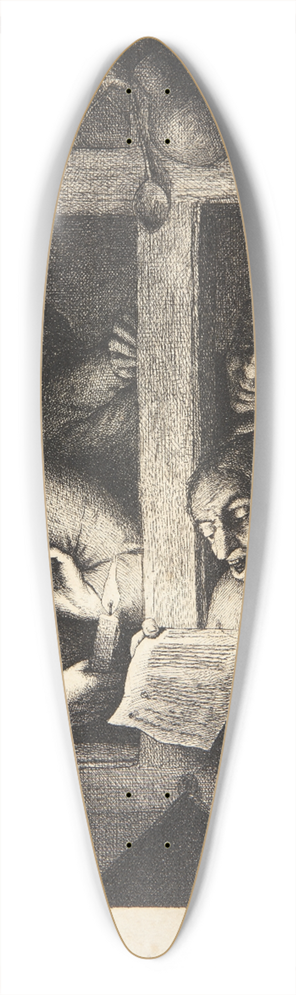 Adriaen van Ostade - The singers 39.3 inch art pintail longboard deck