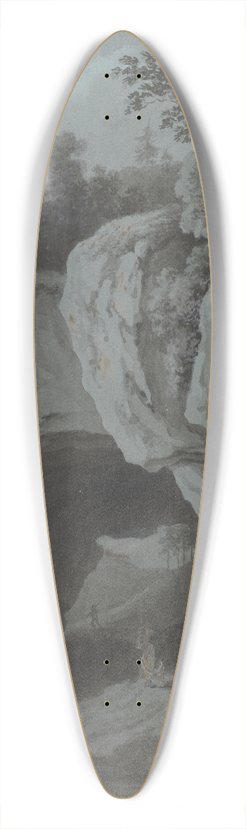 Adrian Zingg - Landschaft mit Felsentor 39.3 inch art pintail longboard deck