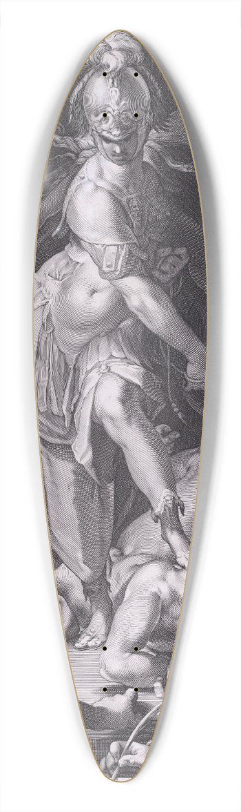 Aegidius Sadeler II - Wisdom Conquering Ignorance 39.3 inch art pintail longboard deck
