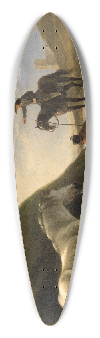 Aelbert Cuyp - Dnenlandschaft mit Grauschimmel 39.3 inch art pintail longboard deck