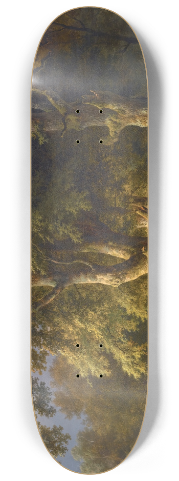 Barend Cornelis Koekkoek - Summer Landscape 8.25 inch art skate deck
