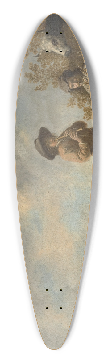Aelbert Cuyp - Piping Shepherds 39.3 inch art pintail longboard deck
