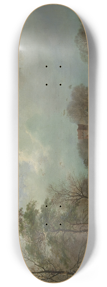Barend Cornelis Koekkoek - Winter Landscape, Holland 8.25 inch art skate deck