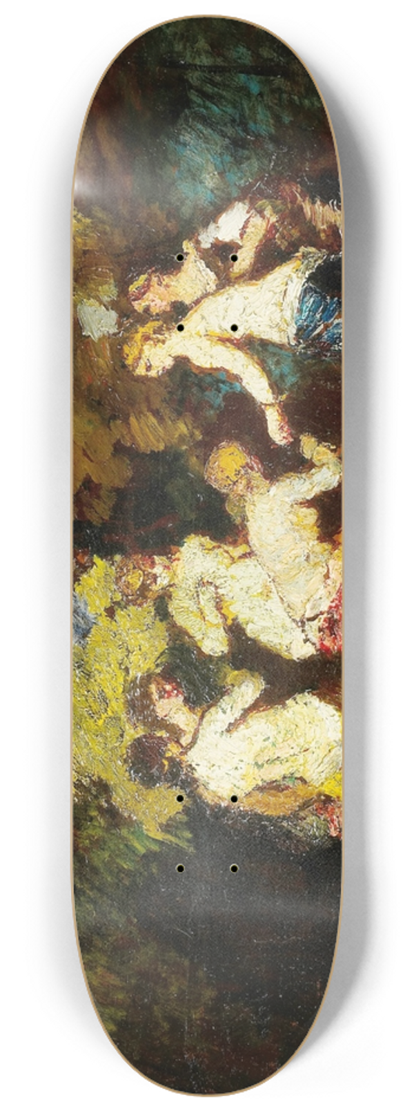Adolphe Monticelli - Six baigneuses 8.25 inch art skate deck