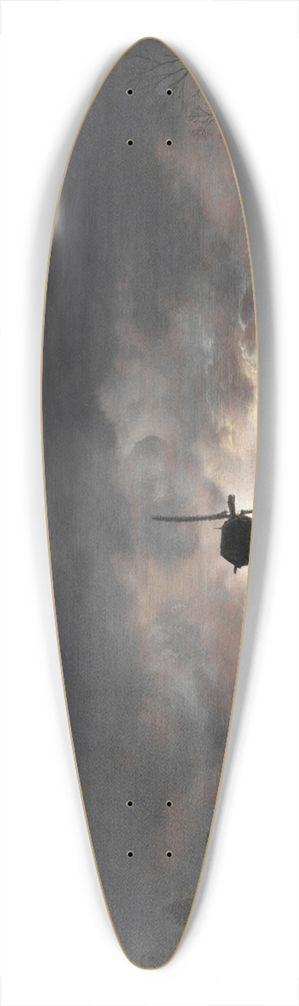 Aert van der Neer - Moonlit Landscape With A Windmill 39.3 inch art pintail longboard deck
