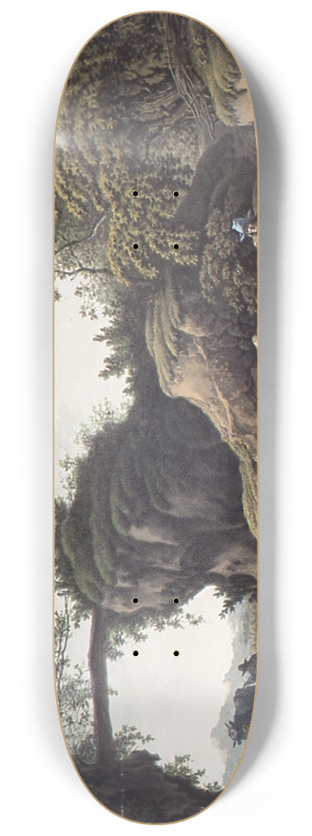 Barend Hendrik Thier - Herder met vee bij een meertje 8.25 inch art skate deck
