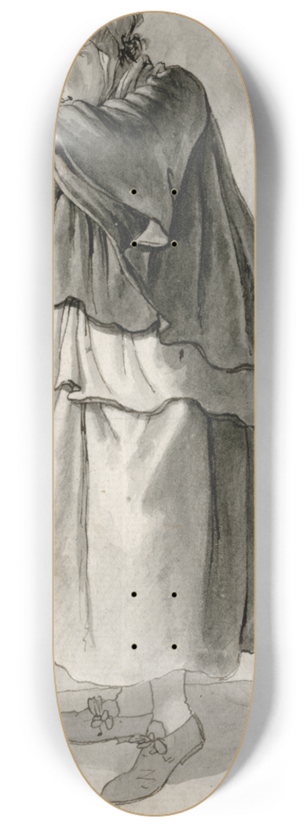 Barend Hendrik Thier - Staande vrouw 8.25 inch art skate deck