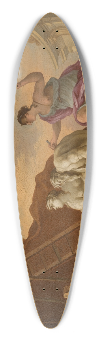 After Jacques De Lajoue - An Allegory Of Sculpture 39.3 inch art pintail longboard deck