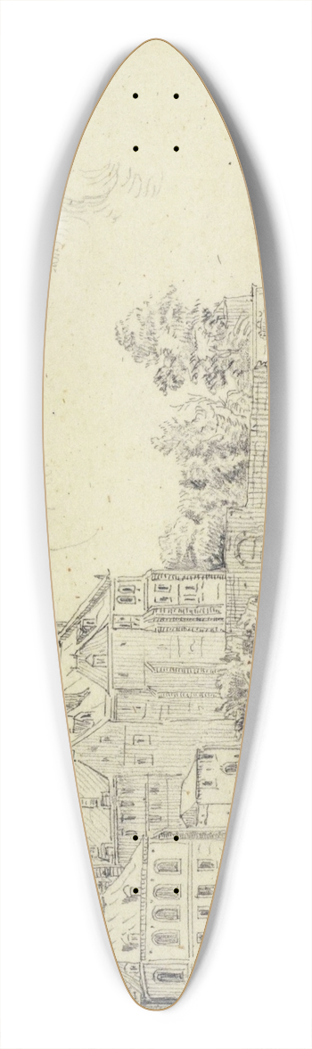 Aglas Bouvenne - Couvent des Bonshommes 39.3 inch art pintail longboard deck