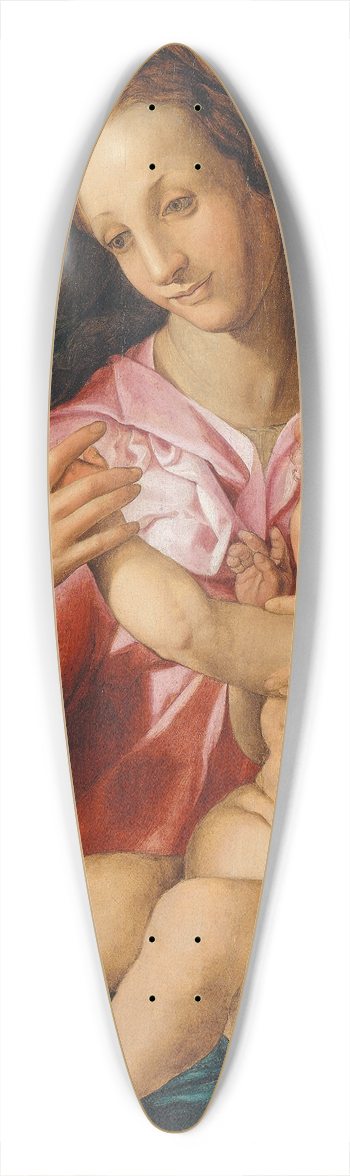 Agnolo Bronzino - Virgin and Child with the Young Saint John the Baptist 39.3 inch art pintail longboard deck