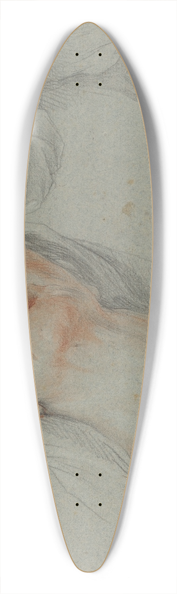 Agostino Masucci - Studies for Saint Anne in Education of the Virgin 39.3 inch art pintail longboard deck
