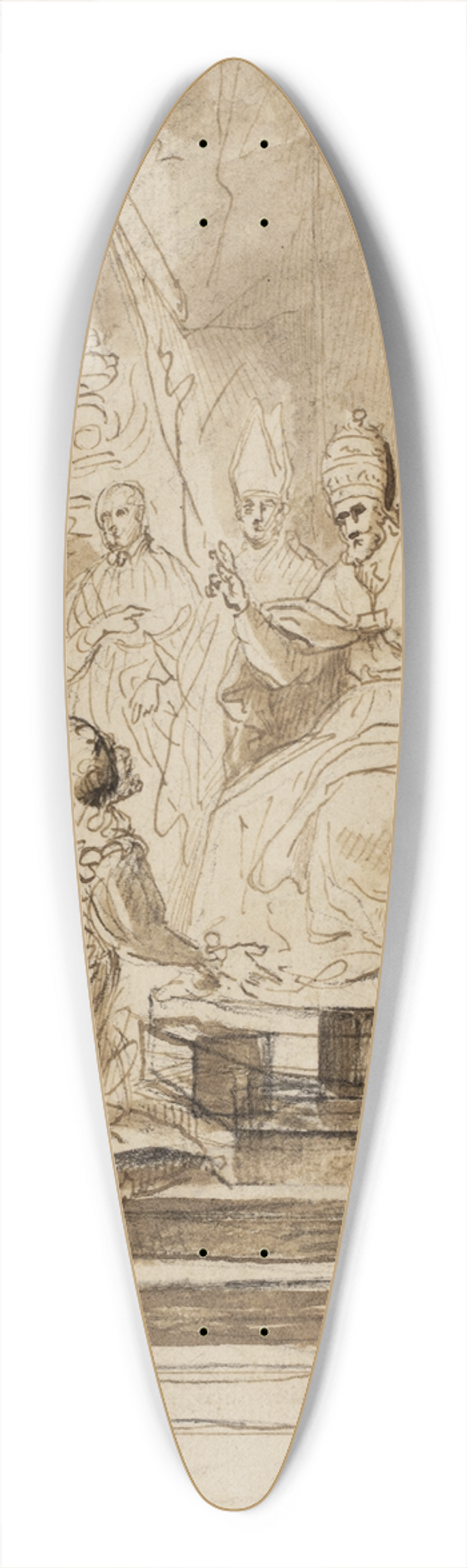 Agostino Masucci - The canonisation of St Ignatius of Loyola 39.3 inch art pintail longboard deck