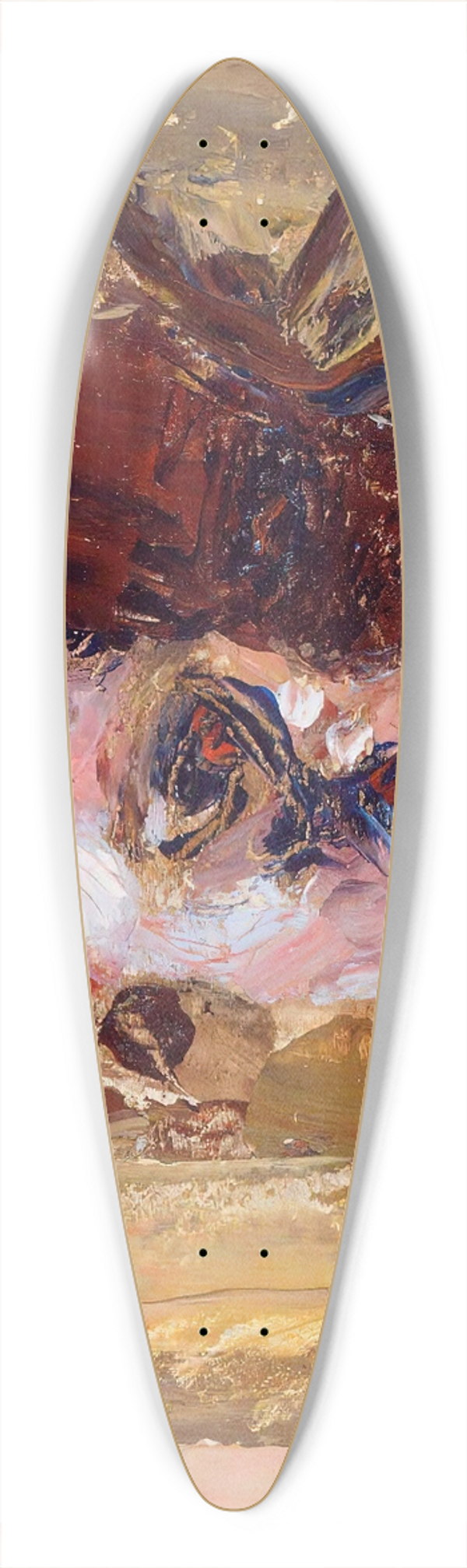 Akseli Gallen-Kallela - A Kikuyu Man 39.3 inch art pintail longboard deck