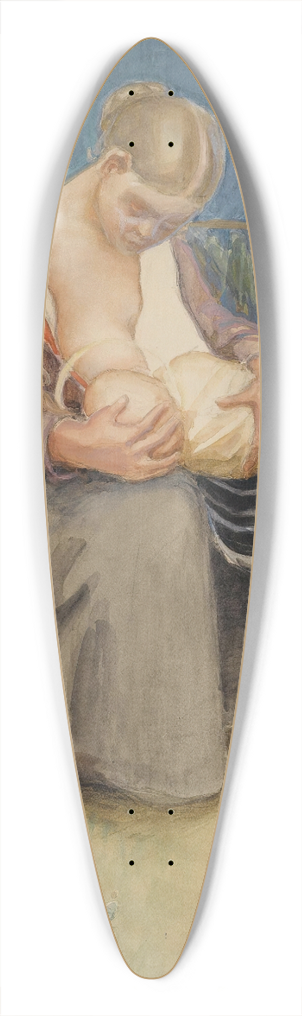 Akseli Gallen-Kallela - iti Ja Lapsi (Mother And Child) 39.3 inch art pintail longboard deck