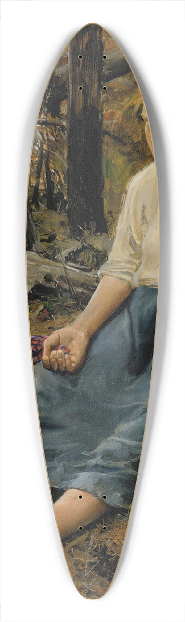 Akseli Gallen-Kallela - Lost 39.3 inch art pintail longboard deck