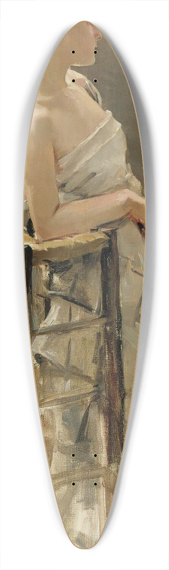 Akseli Gallen-Kallela - Model Study 39.3 inch art pintail longboard deck