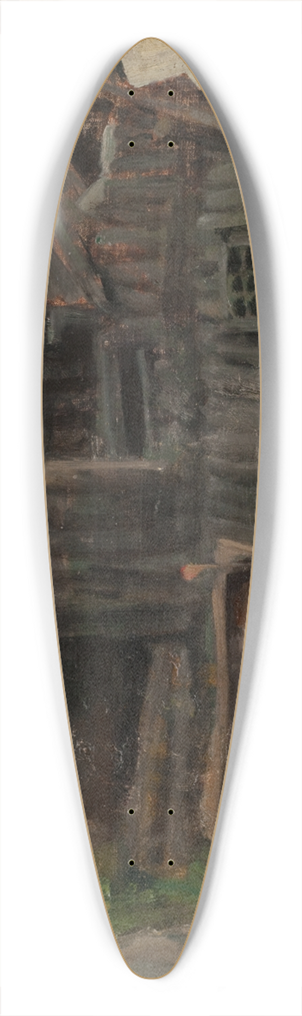 Akseli Gallen-Kallela - Runonlaulaja Pahkomin talo Akonlahdelta 39.3 inch art pintail longboard deck