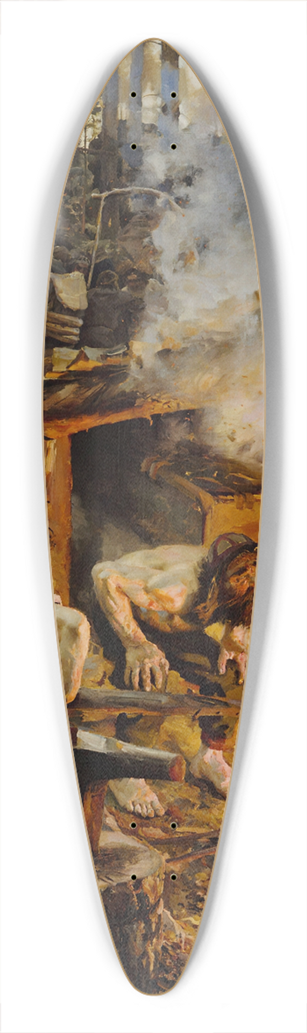 Akseli Gallen-Kallela - The Forging Of The Sampo 39.3 inch art pintail longboard deck