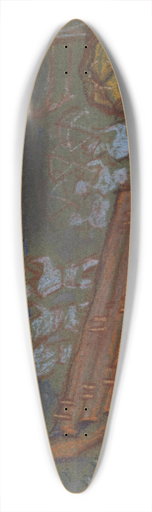 Akseli Gallen-Kallela - The Great Kalevala, defending Sampo from the boat with archers 39.3 inch art pintail longboard deck