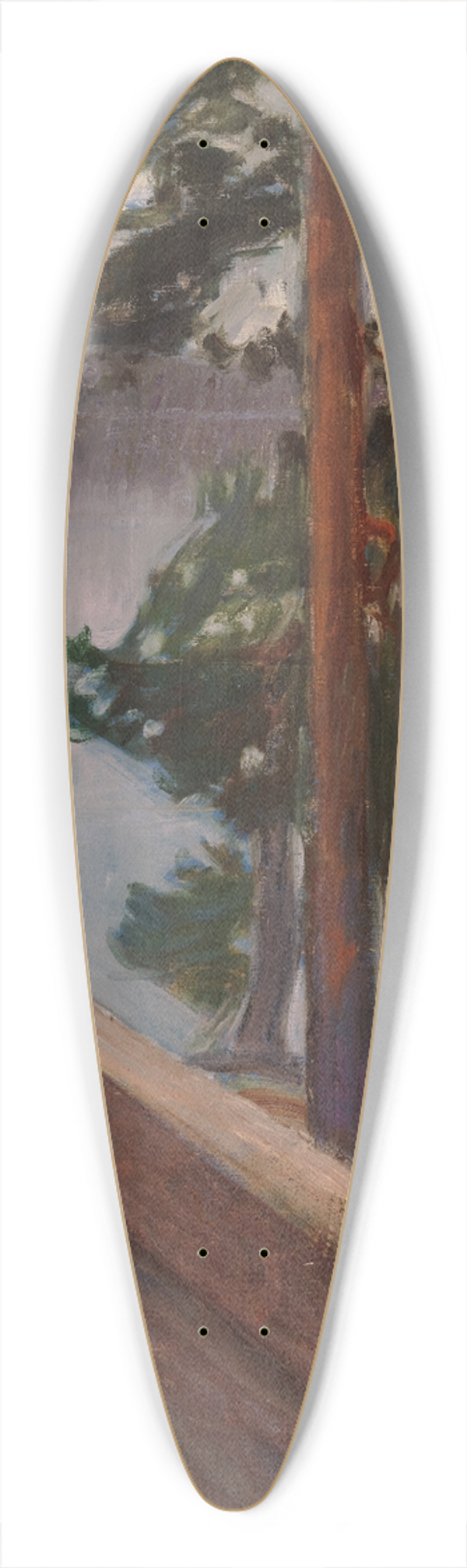 Akseli Gallen-Kallela - The Kalela Porch 39.3 inch art pintail longboard deck
