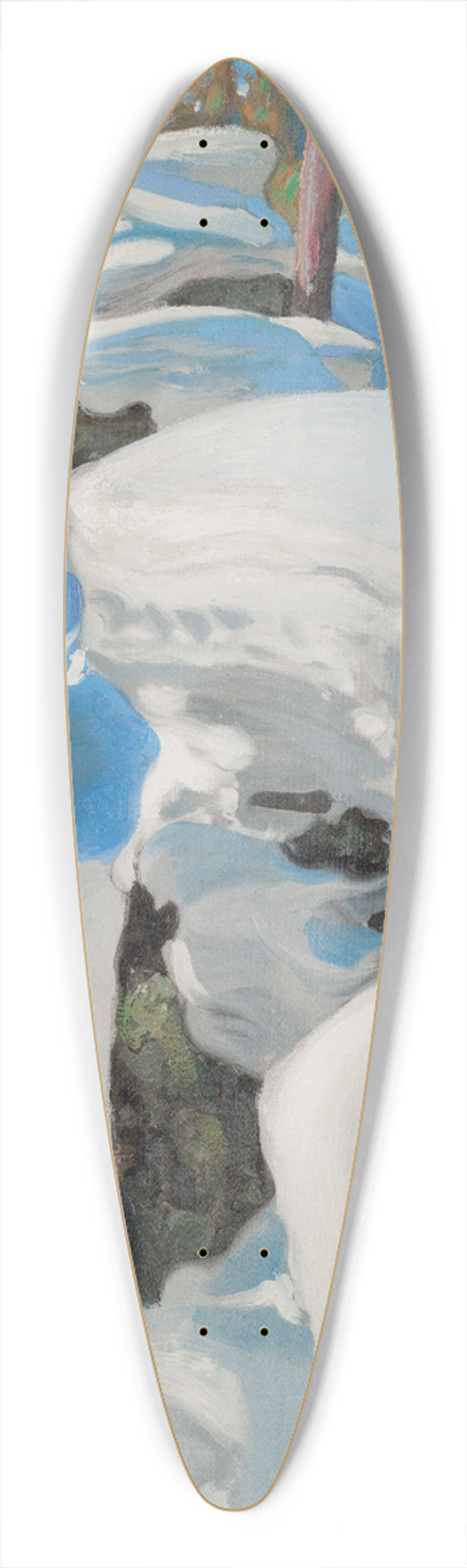 Akseli Gallen-Kallela - The Lair of the Lynx 39.3 inch art pintail longboard deck