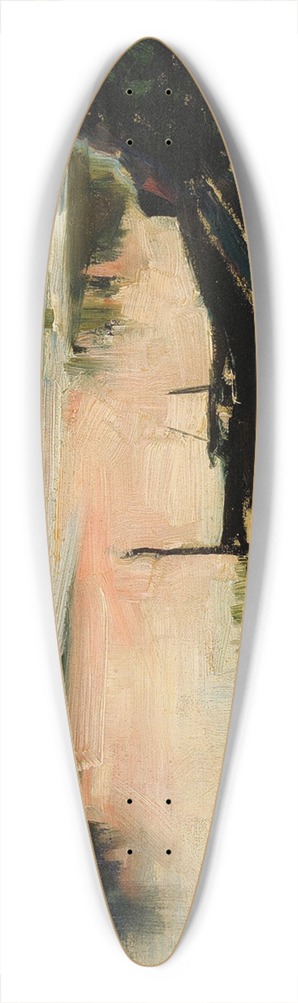 Akseli Gallen-Kallela - View from Elintarha at Sunset 39.3 inch art pintail longboard deck