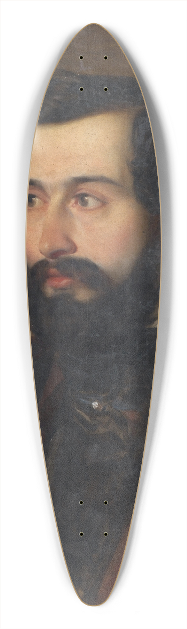 Alajos Gyrgyi Giergl - Portrait of a Man 39.3 inch art pintail longboard deck