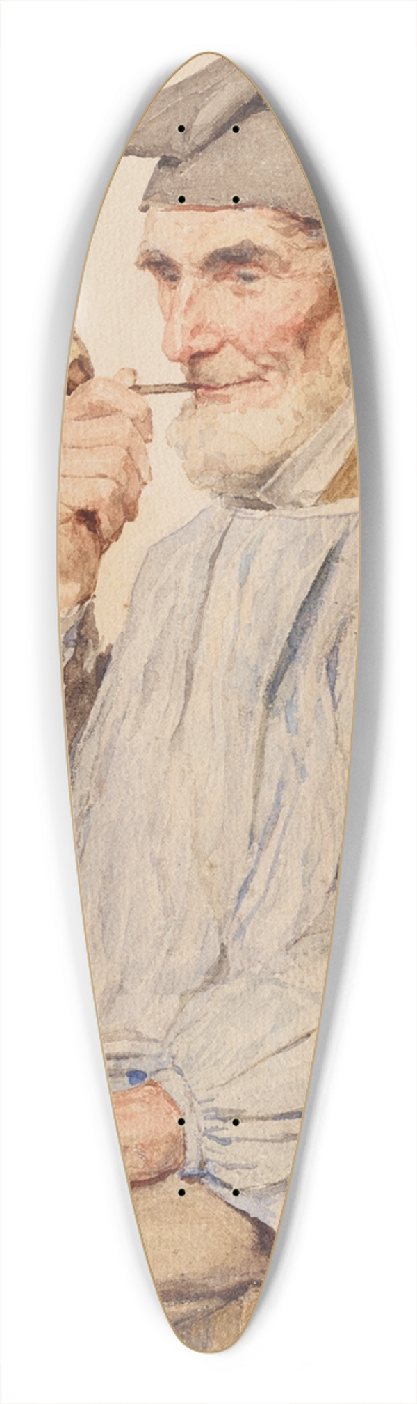 Albert Anker - Sitzender Bauer mit Pfeife 39.3 inch art pintail longboard deck